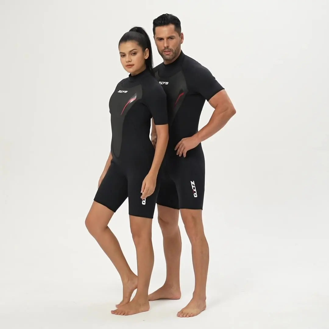 3mm Neoprene Short Sleeve Wetsuit for Men and Women – Surf, Snorkel & Spearfishing