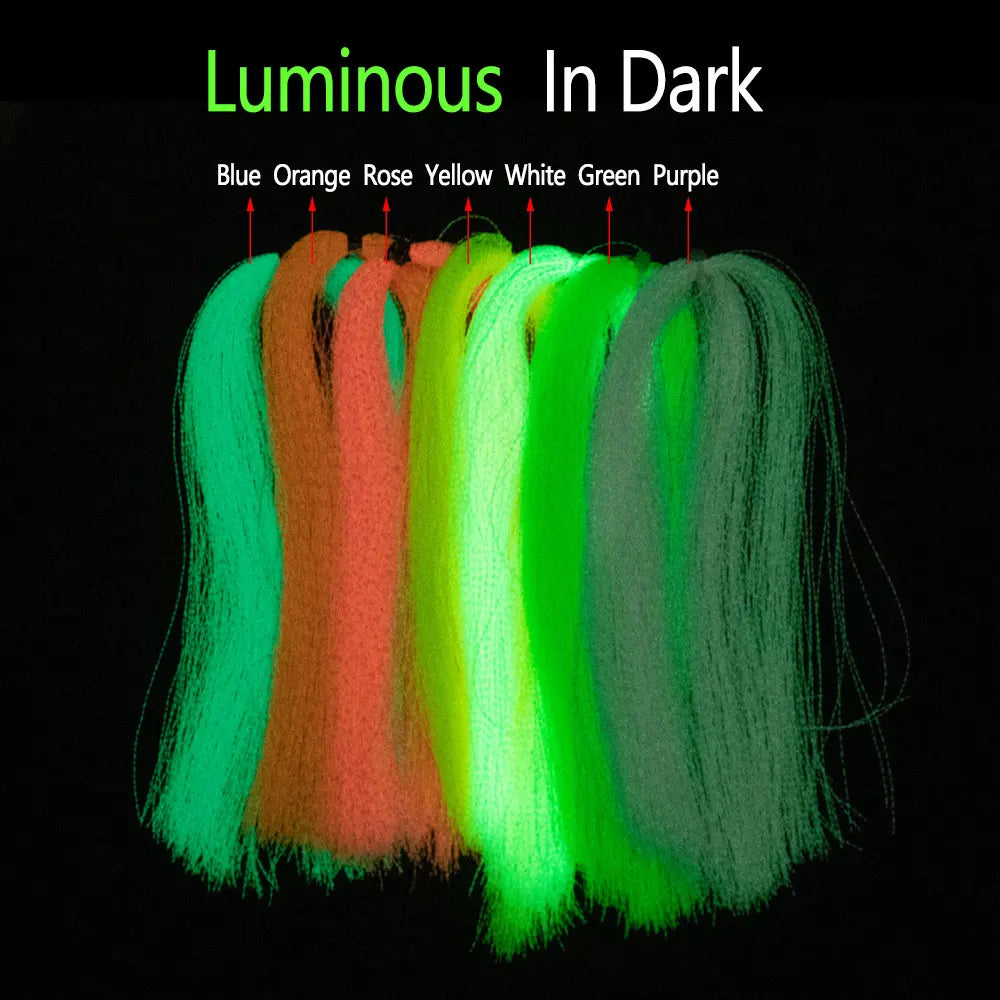 Luminous Flashabou Holographic Tinsel for Fly & Lure Tying – 32cm Strands