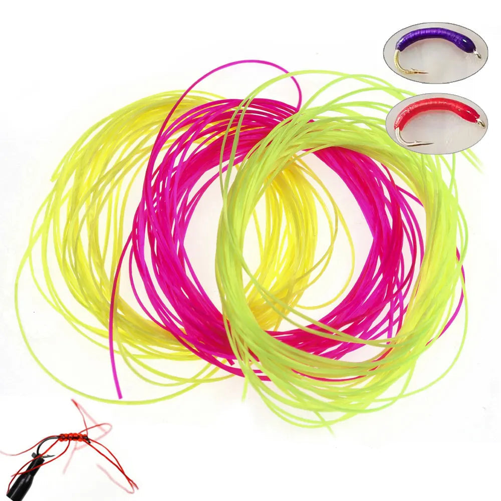 Micro Flex Worm Floss 4m – 0.6mm Stretch Fly Tying Silicone