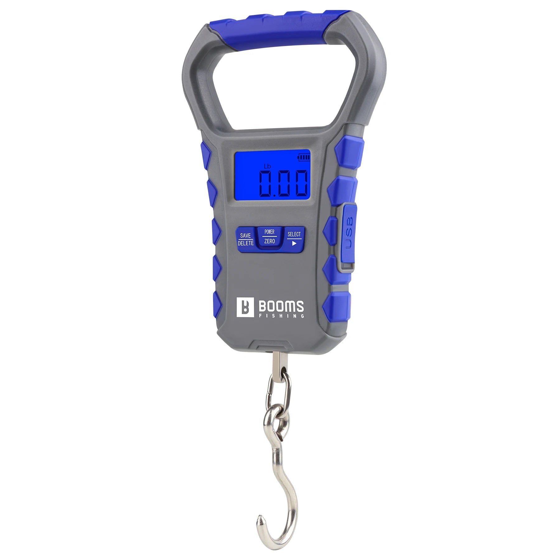 USB Digital Fishing Scale 30kg with LCD, Memory and USB-C Charging