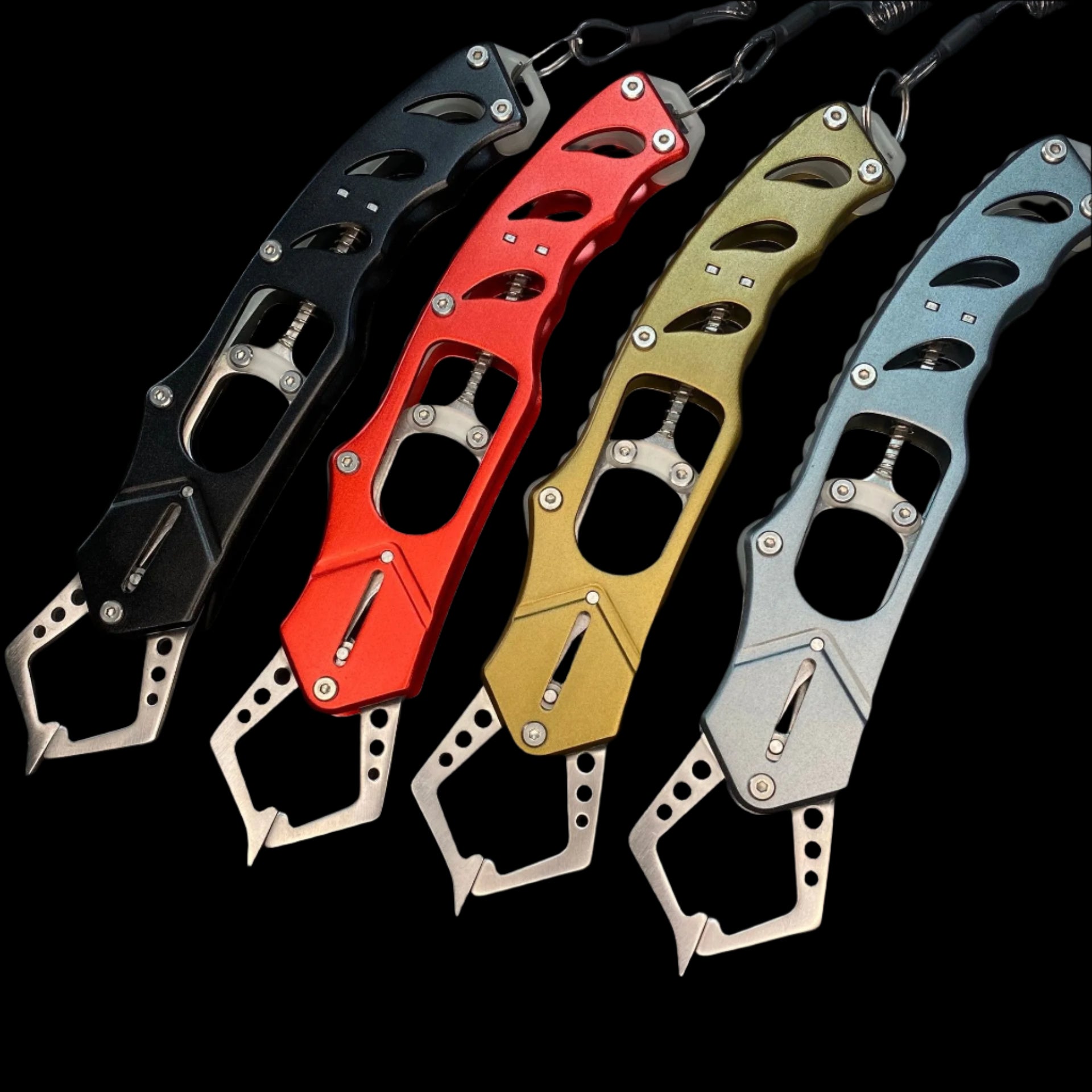 AJLURES 21cm Aluminium Fish Lip Gripper – Stainless Steel Fishing Control Tool