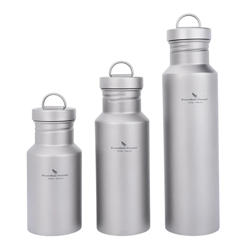 Wide Mouth Titanium Bottle – 400–750ml Leak-Proof Flask