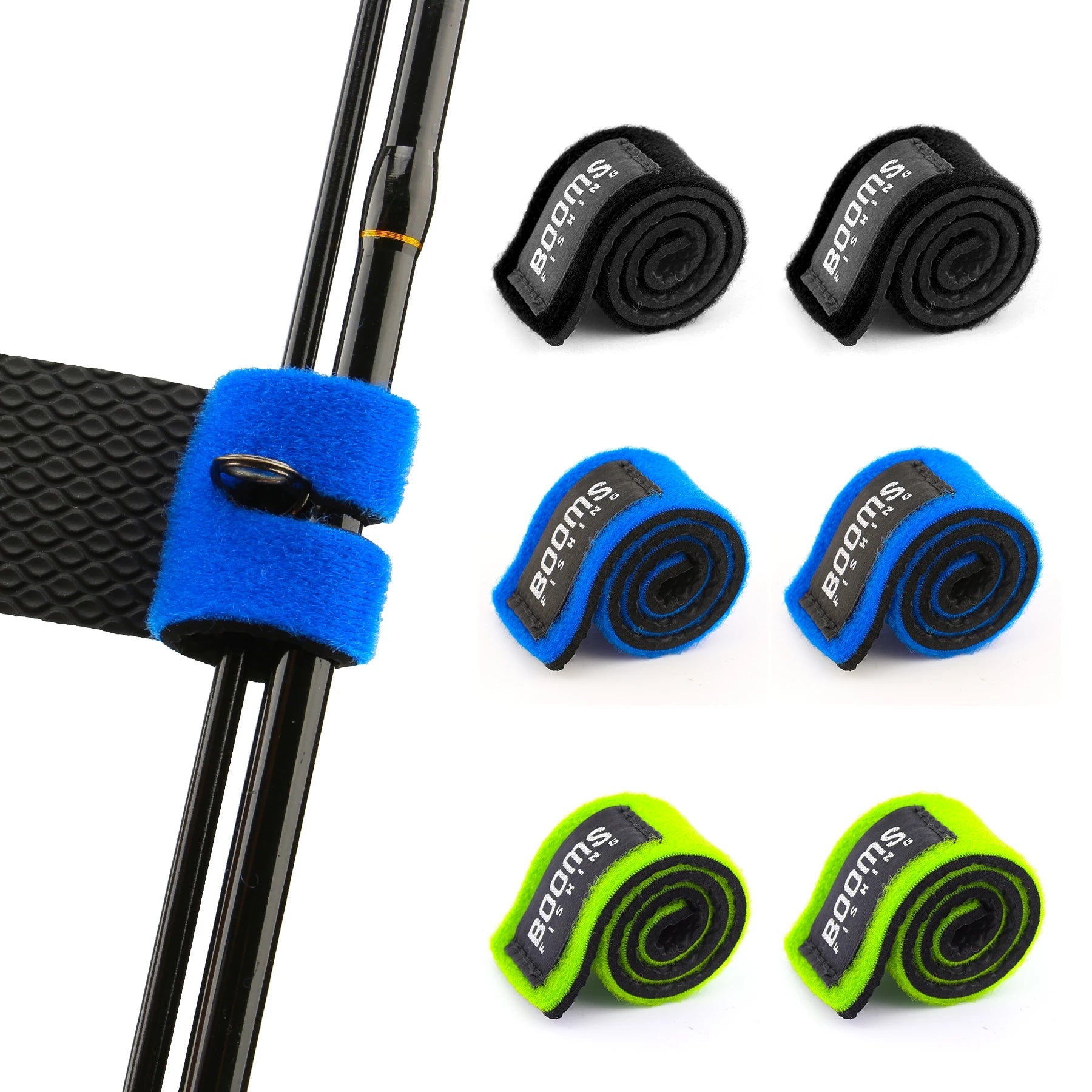 Rubber Rod Tie Belt Strap – Secure Fishing Rod Holder Wrap