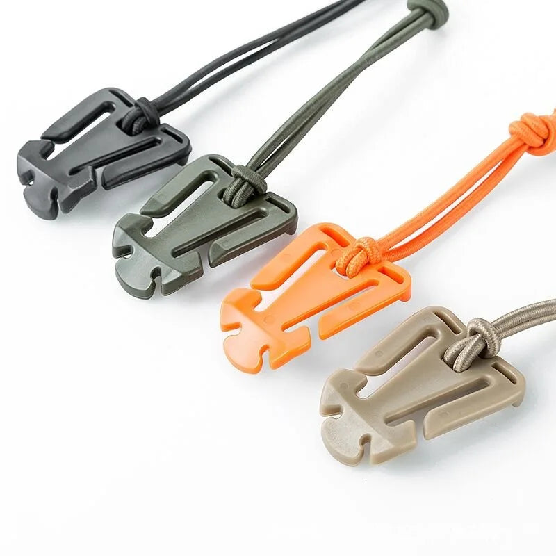 10PCS Molle Strap Clips for Cords, Tubes, and Pack Tidy-Ups