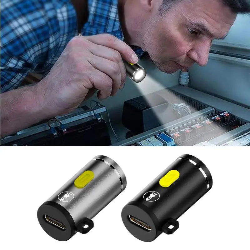 Mini Waterproof LED Torch – USB-C Rechargeable Pocket Light