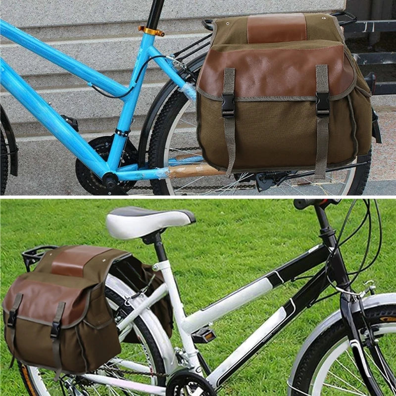 40L Waterproof Double Pannier Bike Bag for Rear Rack Storage