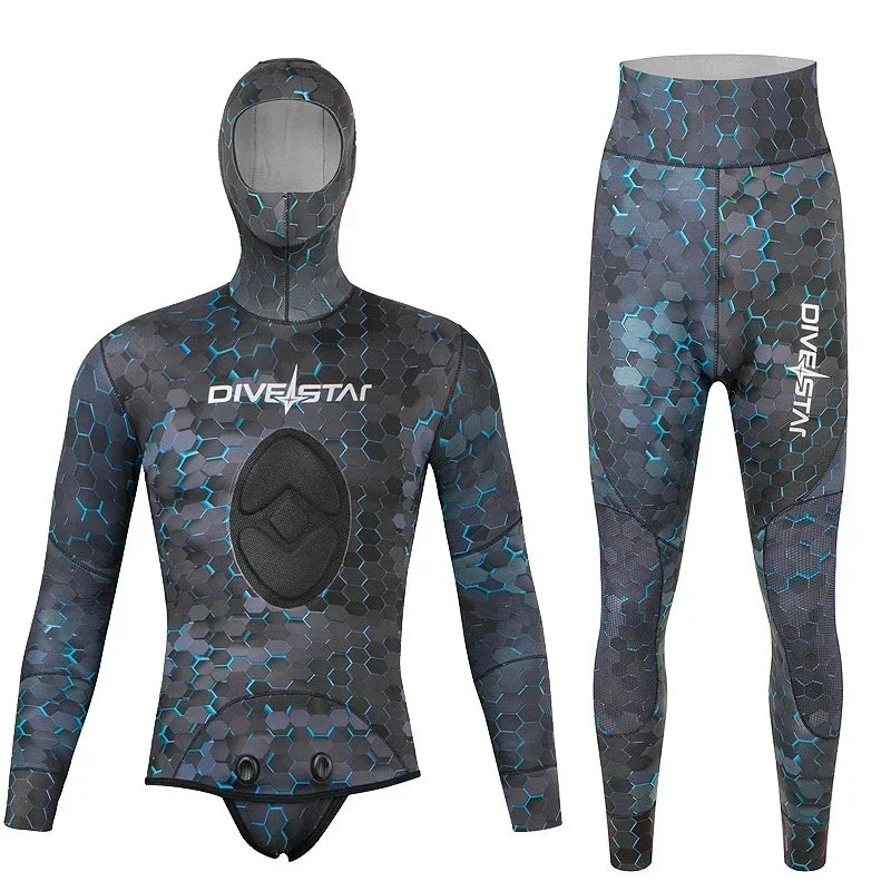Titanium Coated 2-Piece Neoprene Wetsuit – 3MM/5MM Design