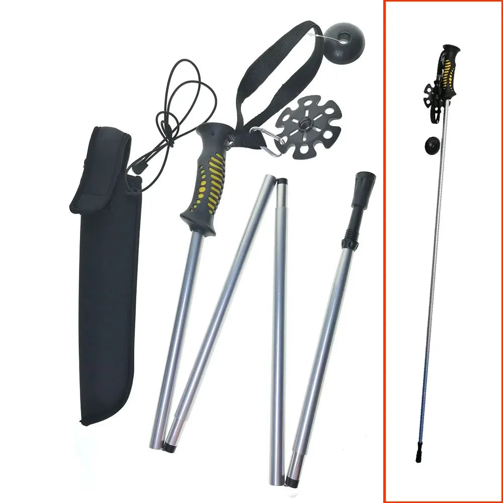Folding Aluminium Wading Staff – Lightweight for Fishing & Hikes