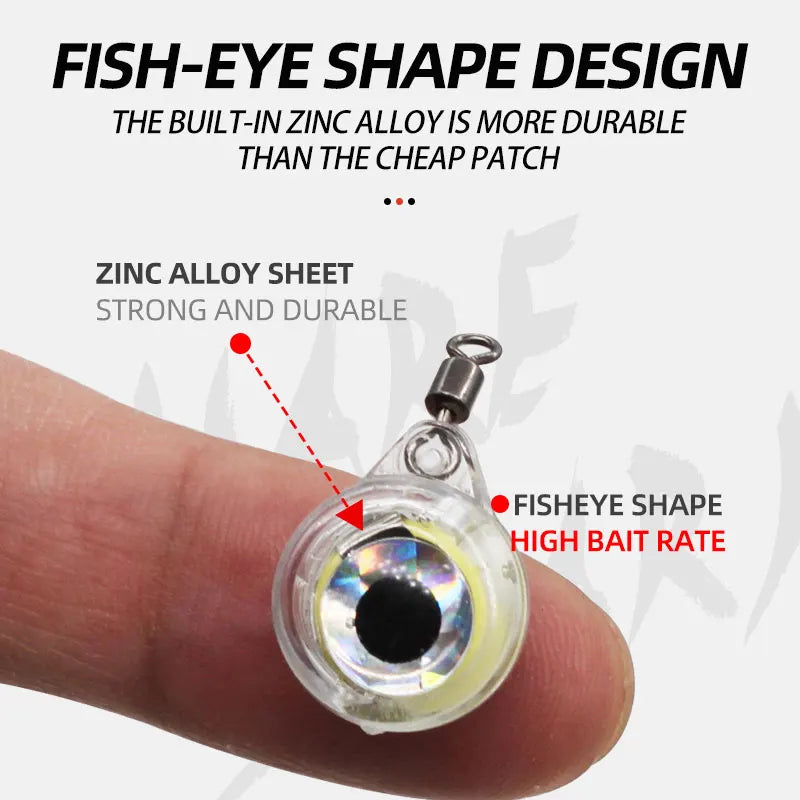 Mini Eye-Shaped LED Lure Light for Salt and Freshwater Use