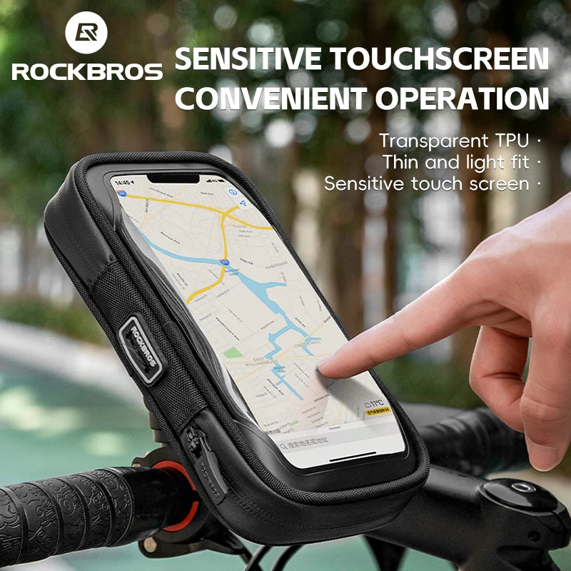 Waterproof 270° Rotatable Bike Phone Bag with Mount