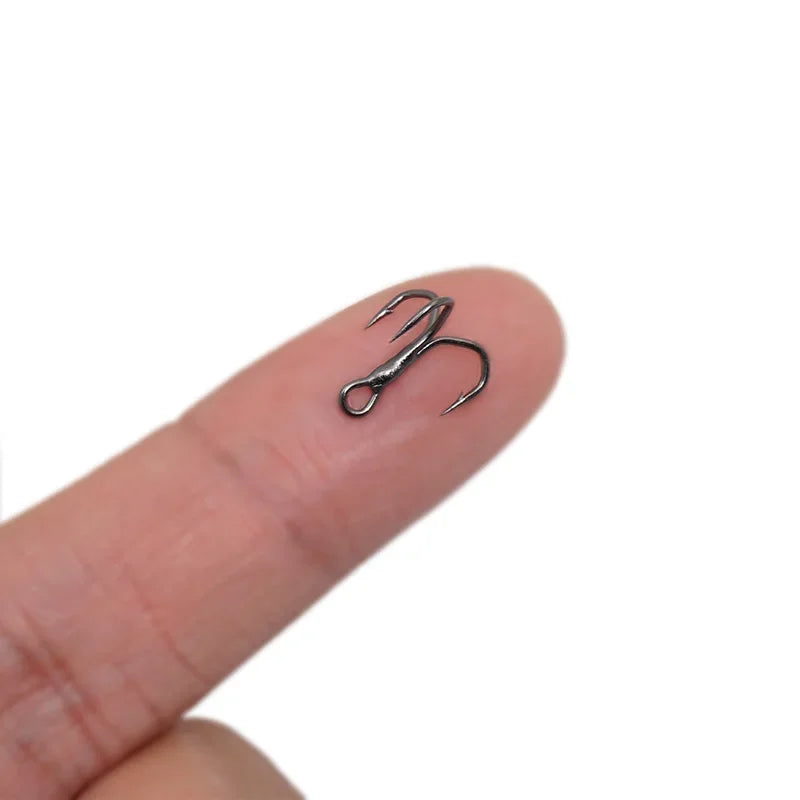 4X Strength Treble Fishing Hooks – 5PCS High Carbon Steel