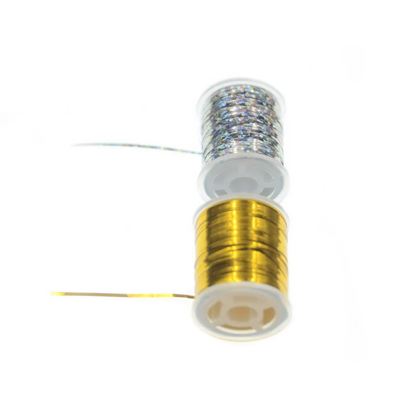 4–5PCS Flat Mylar Tinsel Thread for Fly Tying 0.5–1mm Wide
