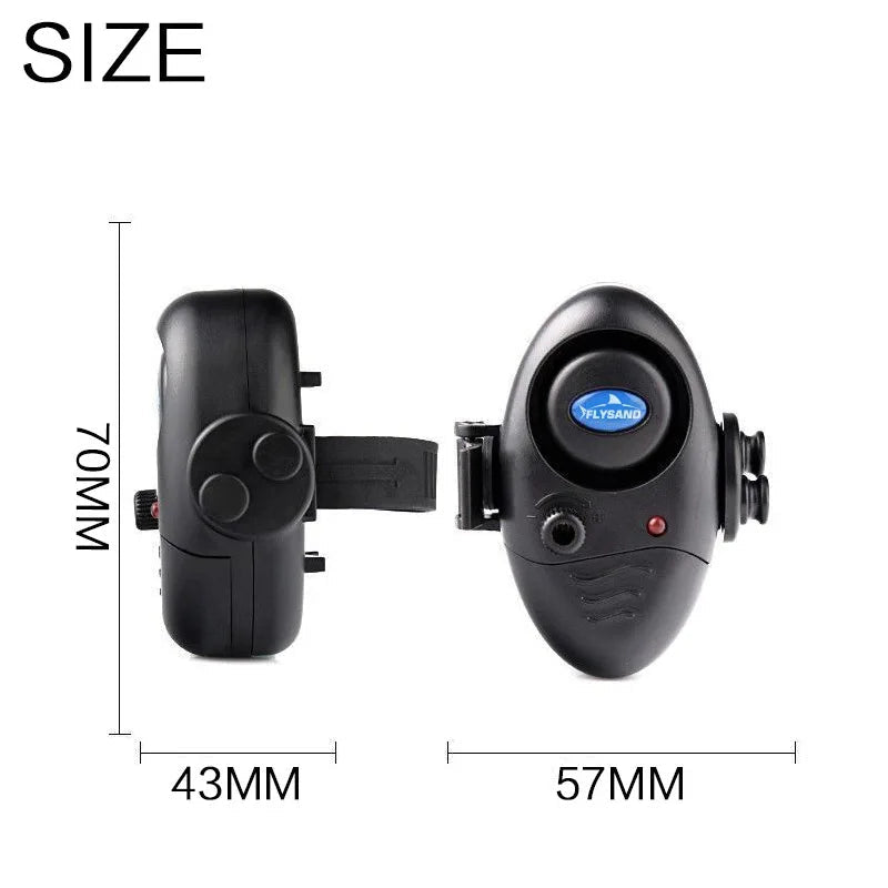 Rod Bite Alarm with Siren & LED – Day/Night Strike Alert