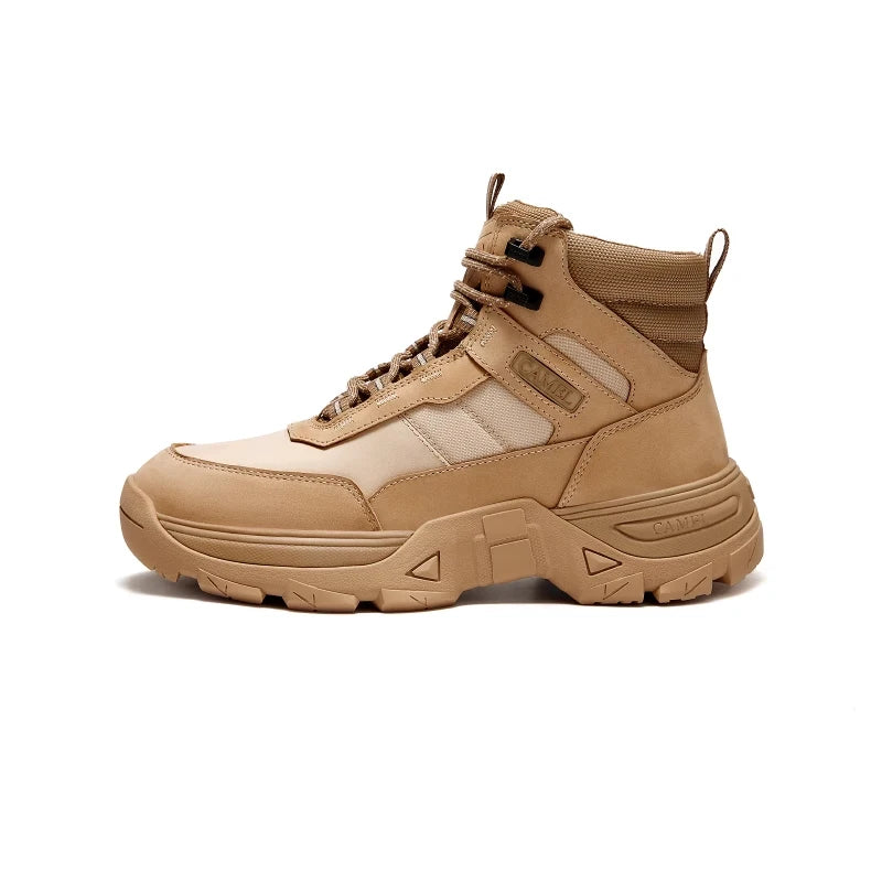 GOLDEN CAMEL Men’s Waterproof Hiking Boots – Tactical Trekking Footwear for Outdoor Work