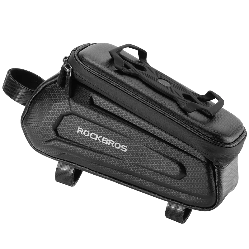 Waterproof Handlebar Phone Bag with Hard Shell & 360° Mount