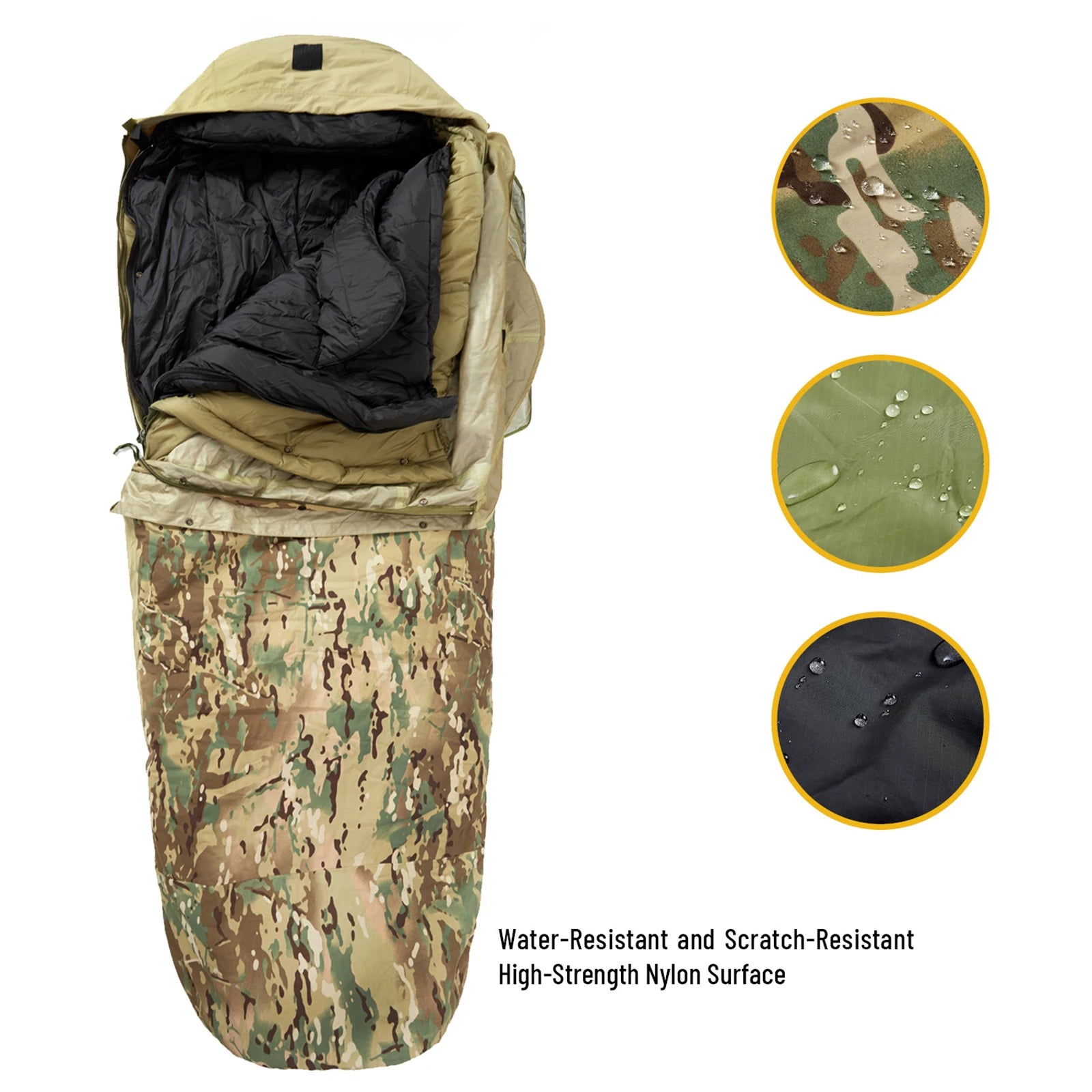 4-Piece Modular Waterproof Sleeping Bag – Extreme Cold -40℃