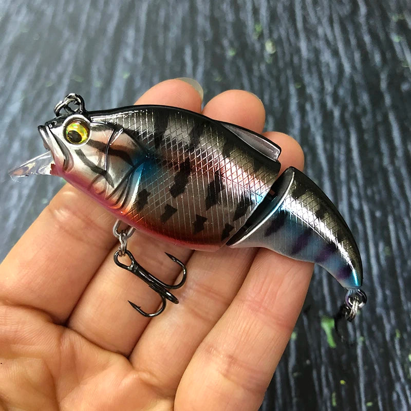 71mm Floating Minnow Swimbait with Jointed Body and Rattle