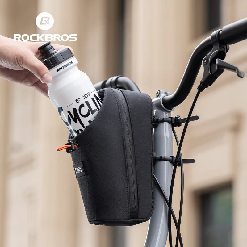 Folding Bike Water Bottle Bag for Frame or Handlebar Use