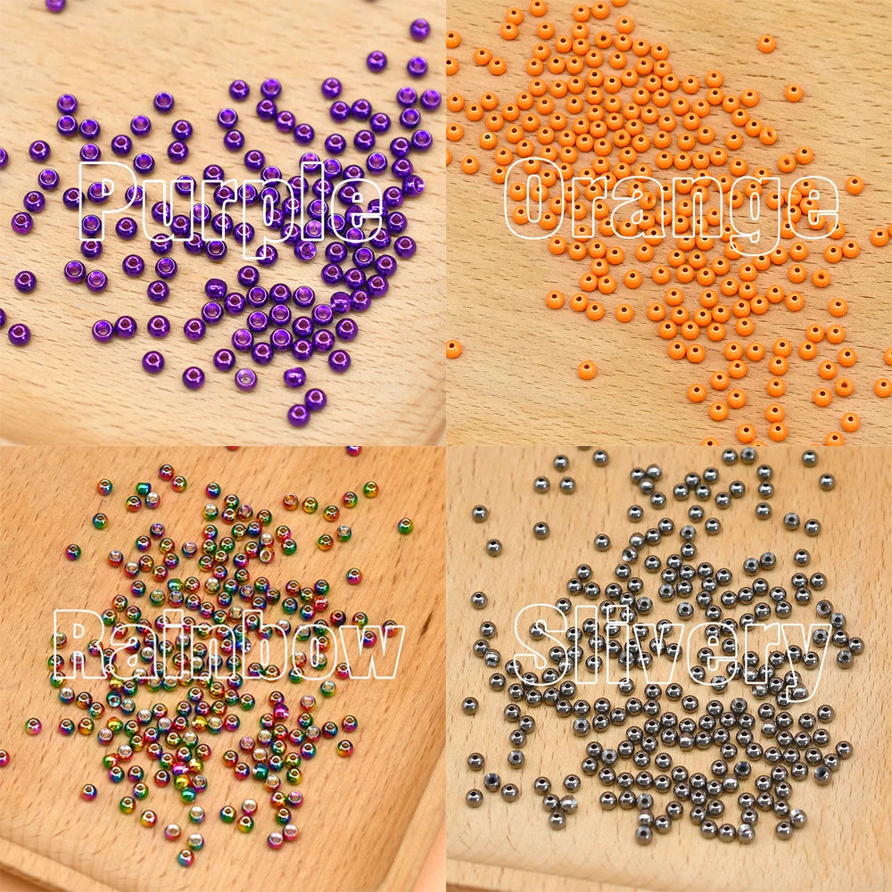 Tungsten Fly Tying Beads 10PCS – 2.8mm to 3.8mm Weights