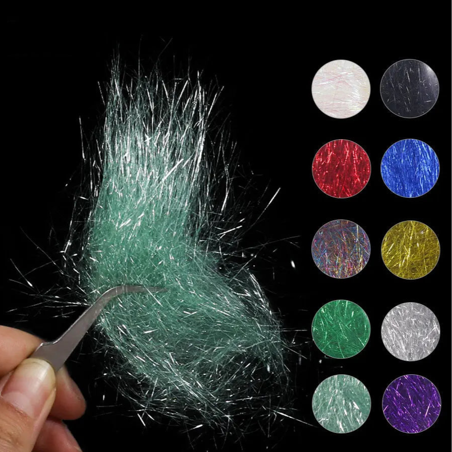 Ice Dubbing Fly Tying Fibre – 2 Packs Prism Flash 6.5cm