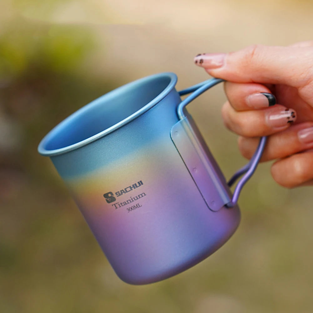 300ml Colourful Titanium Cup – Ultralight Camping Mug