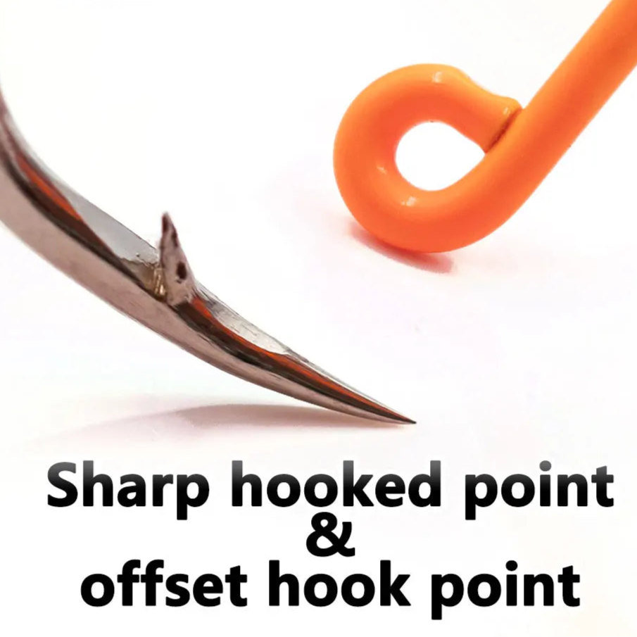 Inline Barbed Jigging Hooks – 25/50/100PCS High-Strength Pack