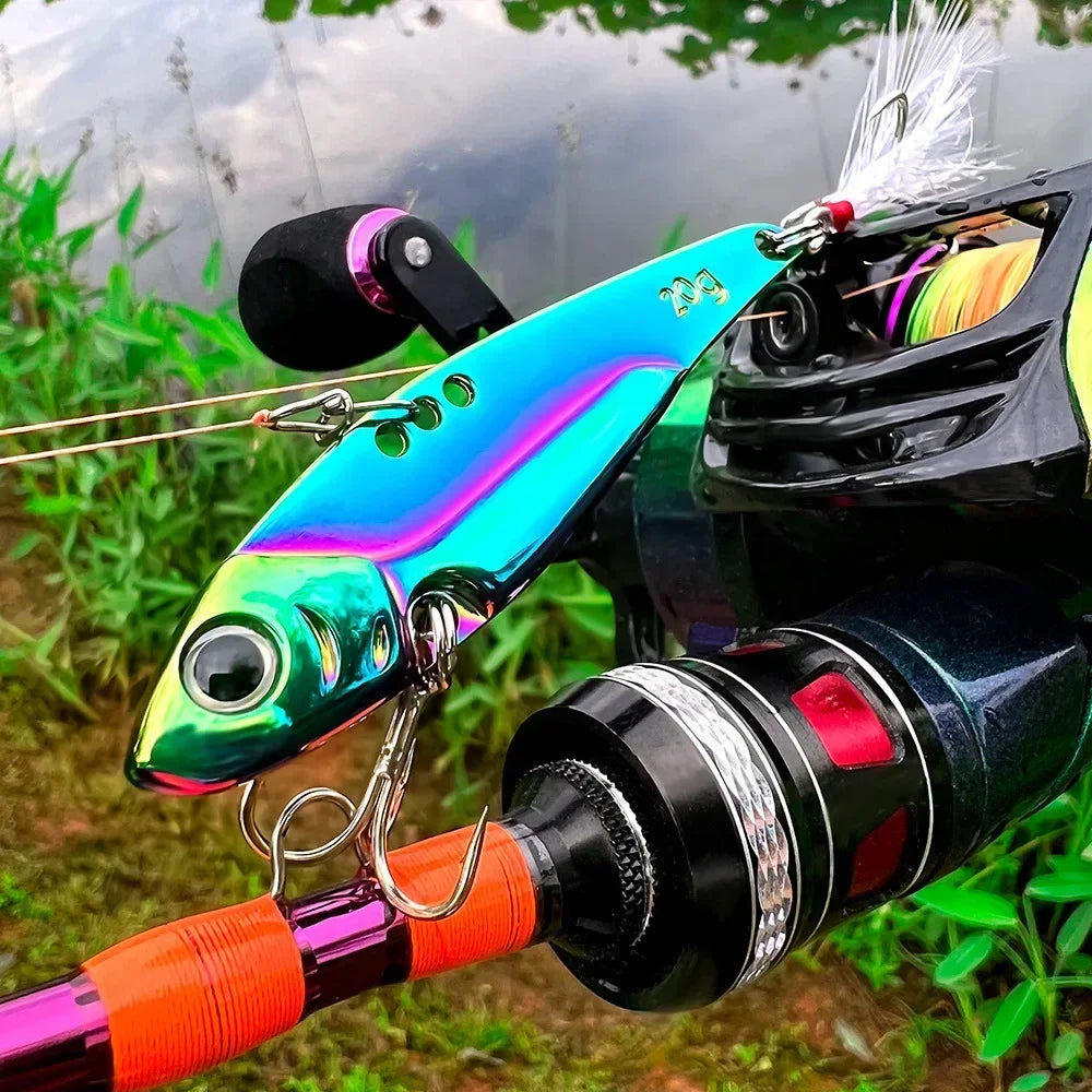 5PCS Metal VIB Blade Lures – Sinking Spinner Set for Predators