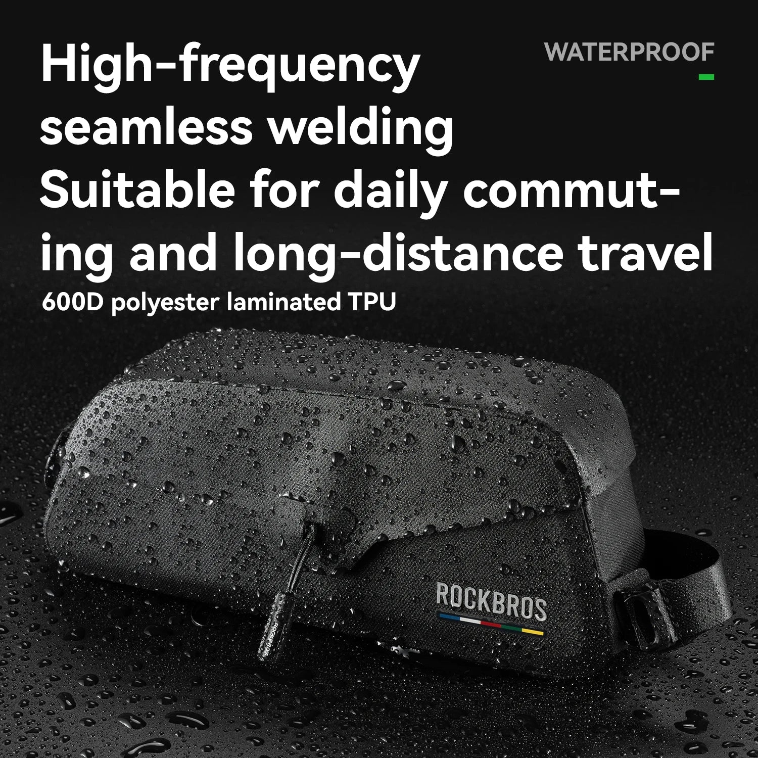 Waterproof Top Tube Bike Bag for Road & Mountain Bikes