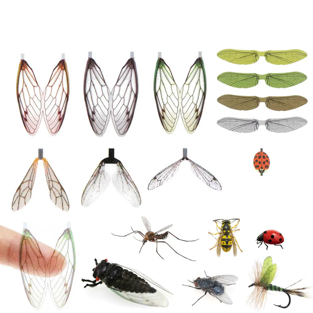 Realistic Mylar Insect Wings – Fly Tying Pre-Cut Sheets