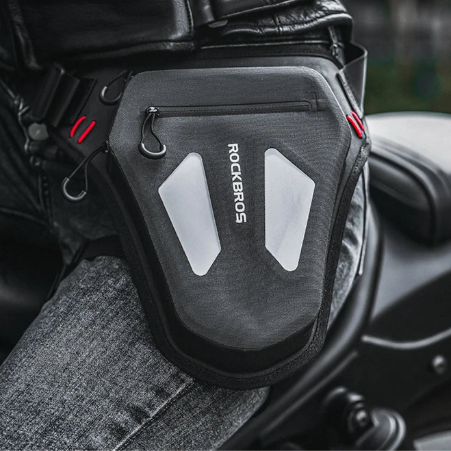 Waterproof Reflective Leg Bag for Motorcycle and Cycling Use
