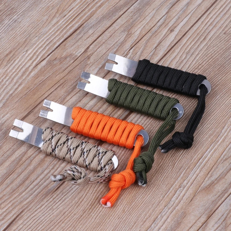 Mini Pocket Pry Bar with Paracord Grip and EDC Utility