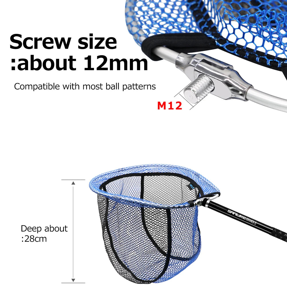 Folding Rubber Fishing Net – Lightweight Dip Head Design