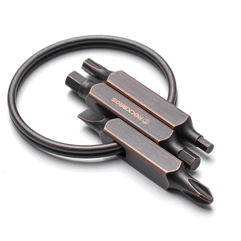 Portable Bike Keyring Multi-Tool with 6 Repair Functions
