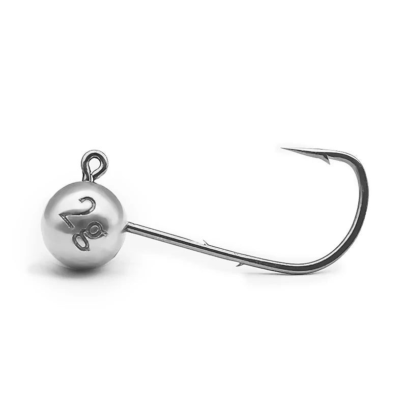 Tungsten Jig Heads with Mustad Hooks – 0.6g to 5g Barbed