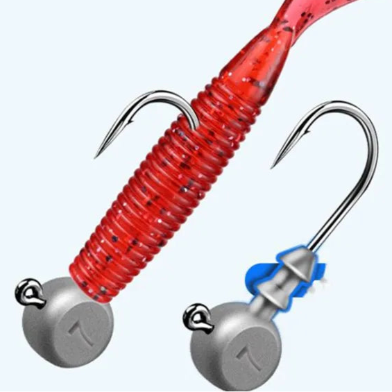 Anti-Snag Jig Head Hooks 3.5g–15g for Soft Baits & Worms