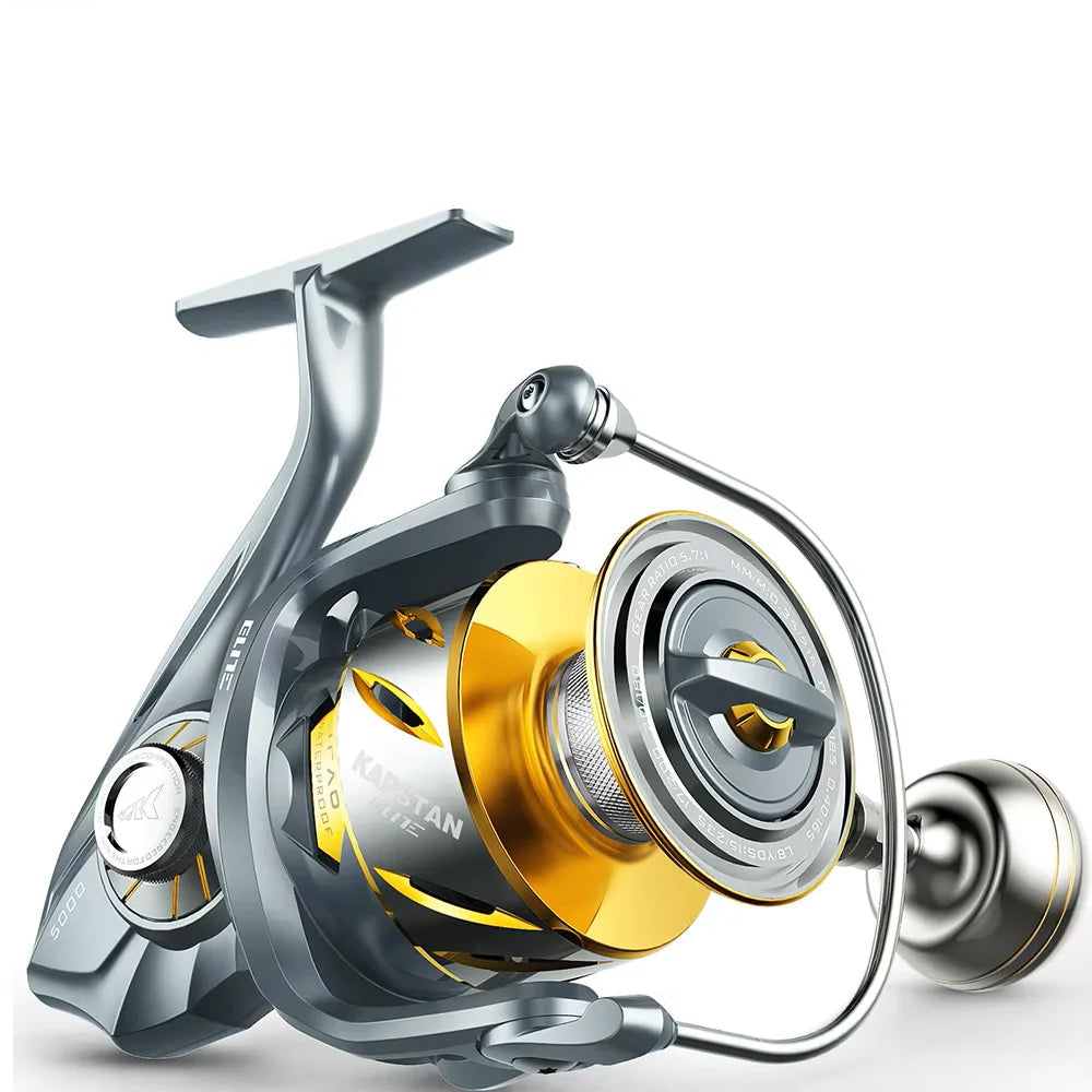 Big Game Saltwater Spinning Reel – 24kg Drag, IPX6 Waterproof Design