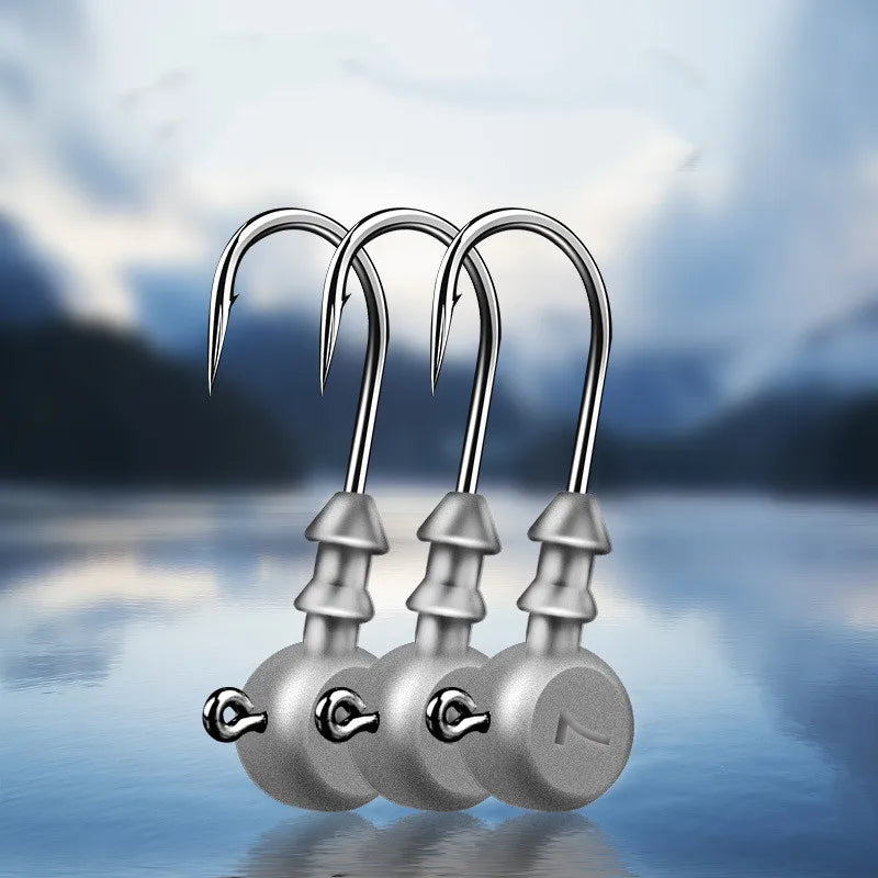 Anti-Snag Jig Head Hooks 3.5g–15g for Soft Baits & Worms