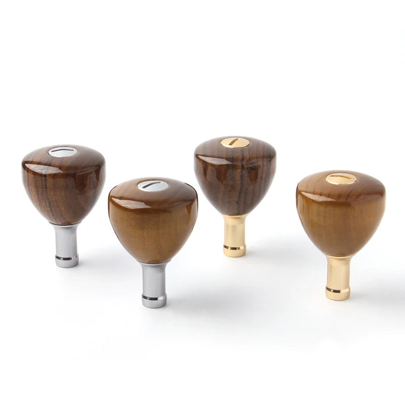 Wooden 34.5mm Fishing Reel Handle Knob for DIY Casting and Spinning