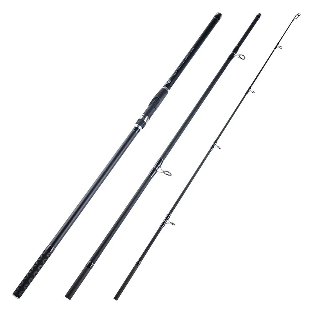 Heavy Duty Carbon Surf Spinning Rod – 12FT–14FT 3-Piece Saltwater Rod