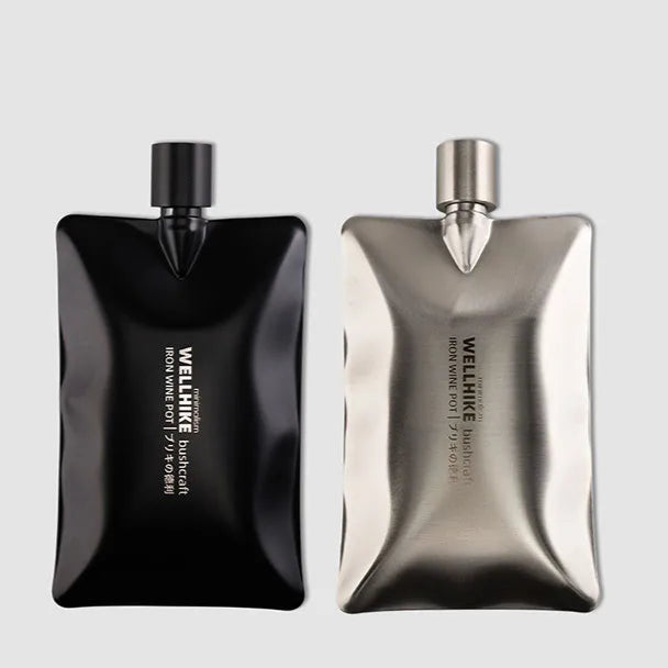 Stainless Steel 6oz Travel Hip-Flask for Outdoor Use