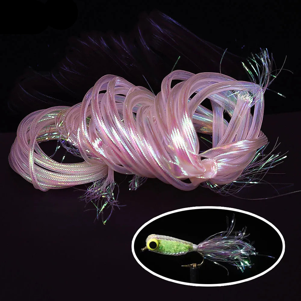 2M Pearl Mylar Braid Tubing – 2–8mm Fly Tying Cord