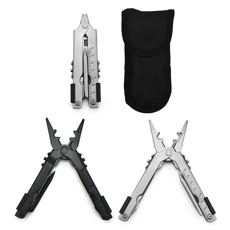 Folding Stainless Steel Multitool – Knife, Pliers & EDC Tool
