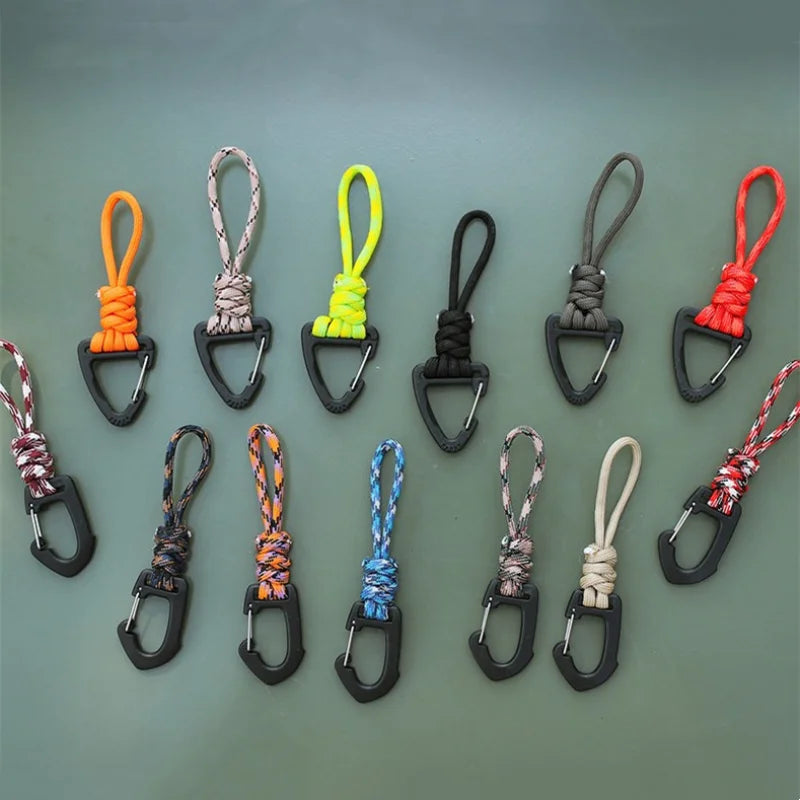 Plastic Carabiner Clip – Snap Hook Keychain for Outdoor & Backpack Use