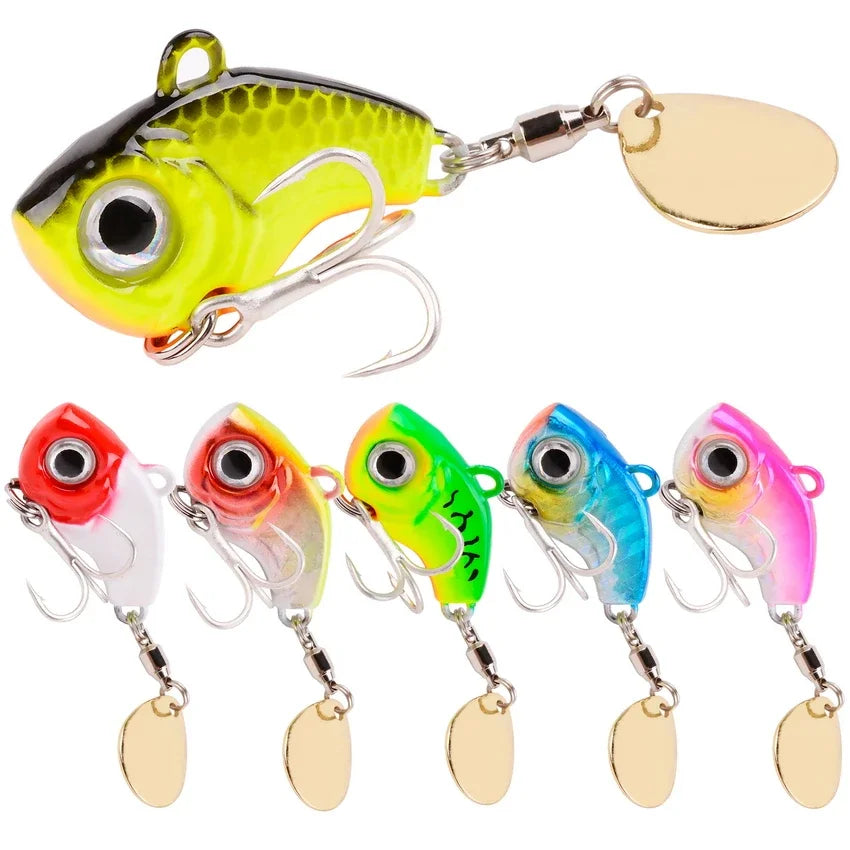 Vibration Metal Lure Set – 6PCS Flashing Blade Spinners