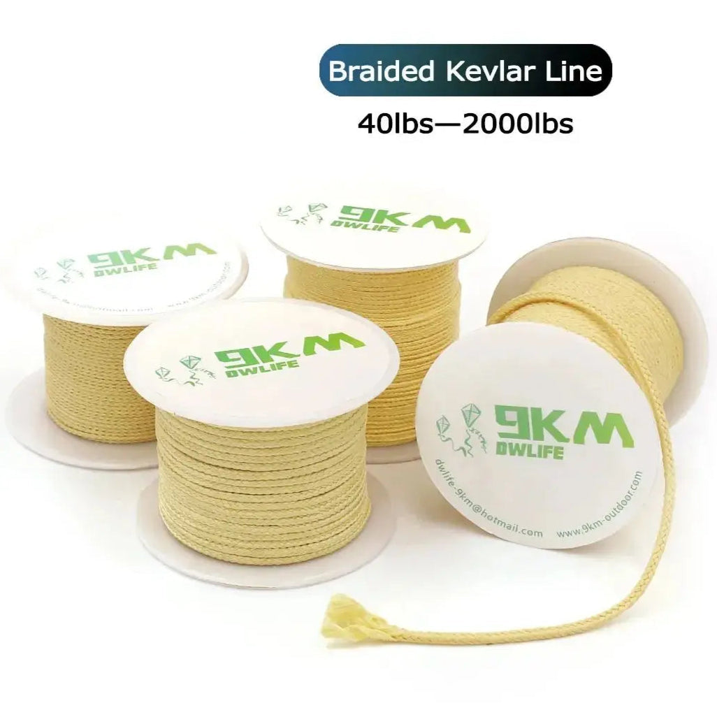 Kevlar Braided Fishing Line – 100–1500lb Outdoor Assist Cord