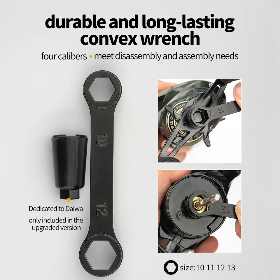 Compact DIY Reel Repair Tool Kit for Baitcasting and Spinning Reels