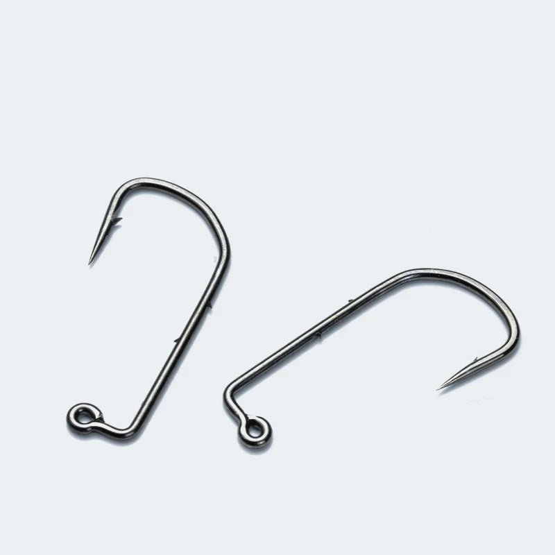 AJLURES 100PCS 90 Degree Jig Fly Hooks – High Carbon Steel Aberdeen Jig Fishing Hooks