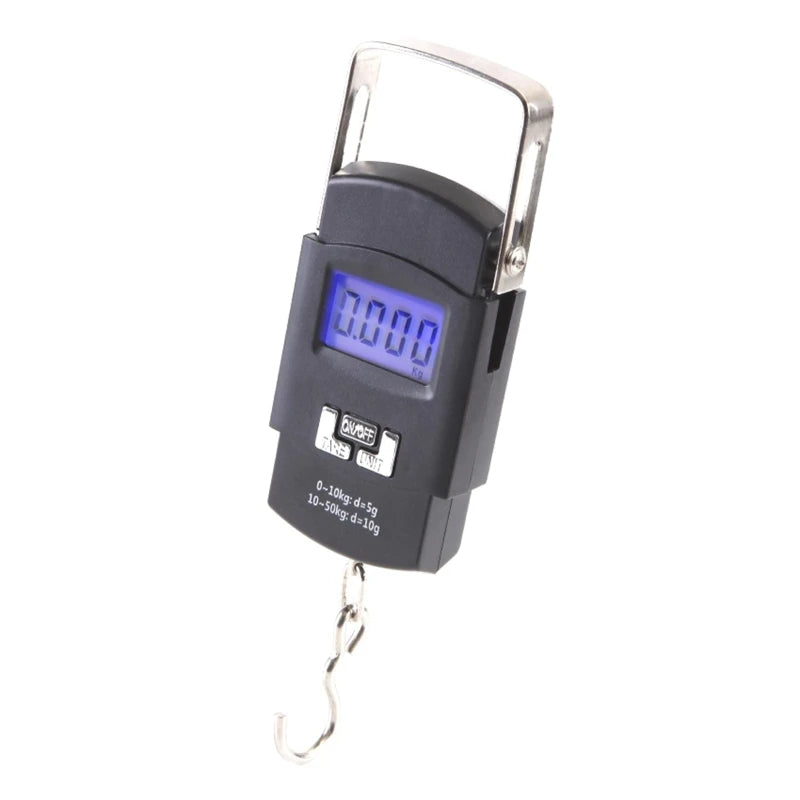 Digital Hanging Scale 50kg – LCD Tool for Fish & Luggage