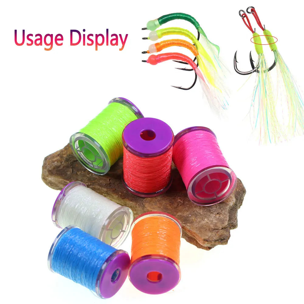 Luminous Fly Tying Tinsel – 45m Glow Fibre for Flies