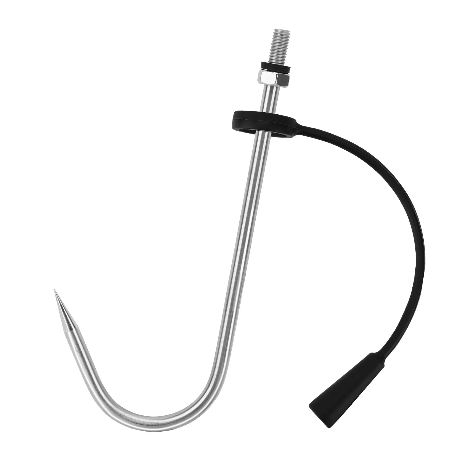 SANLIKE Stainless Steel Fishing Gaff M6/M8 – Spear Hook with Protective Cover for Saltwater Use